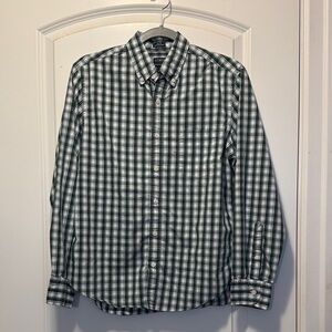 J. Crew Men's Green Plaid Button Down Shirt